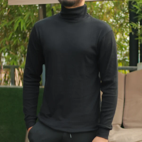 Men's Premium Black Highneck