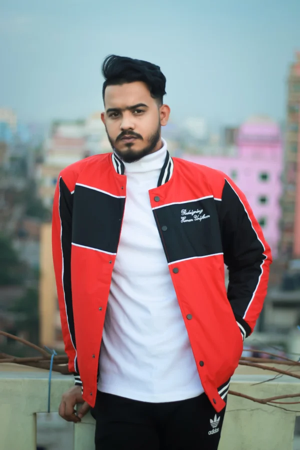 Men's Premium Red Varsity Jacket