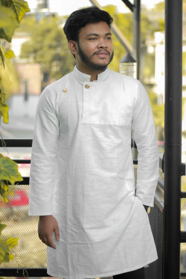 Solid Premium White Kurta